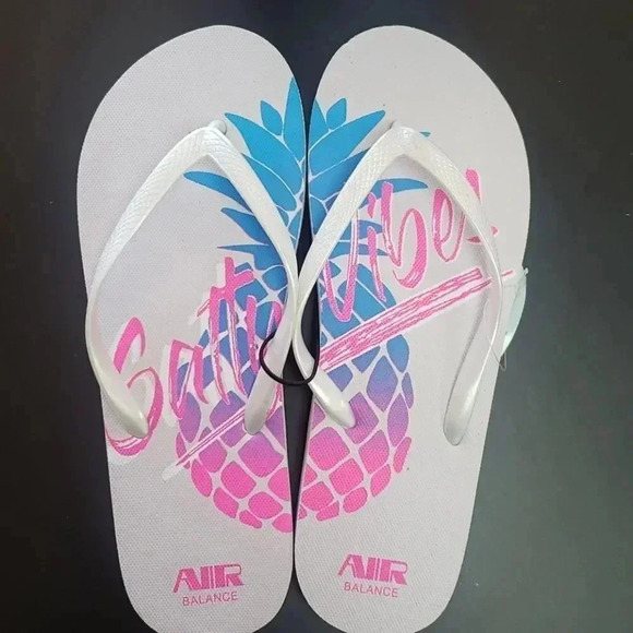 Salty Vibes Flip Flops - Picture 1 of 6